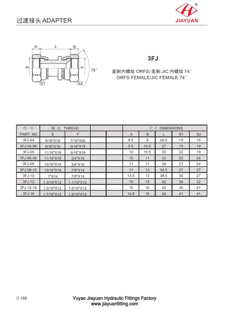 ORFS Swivel JIC Swivel